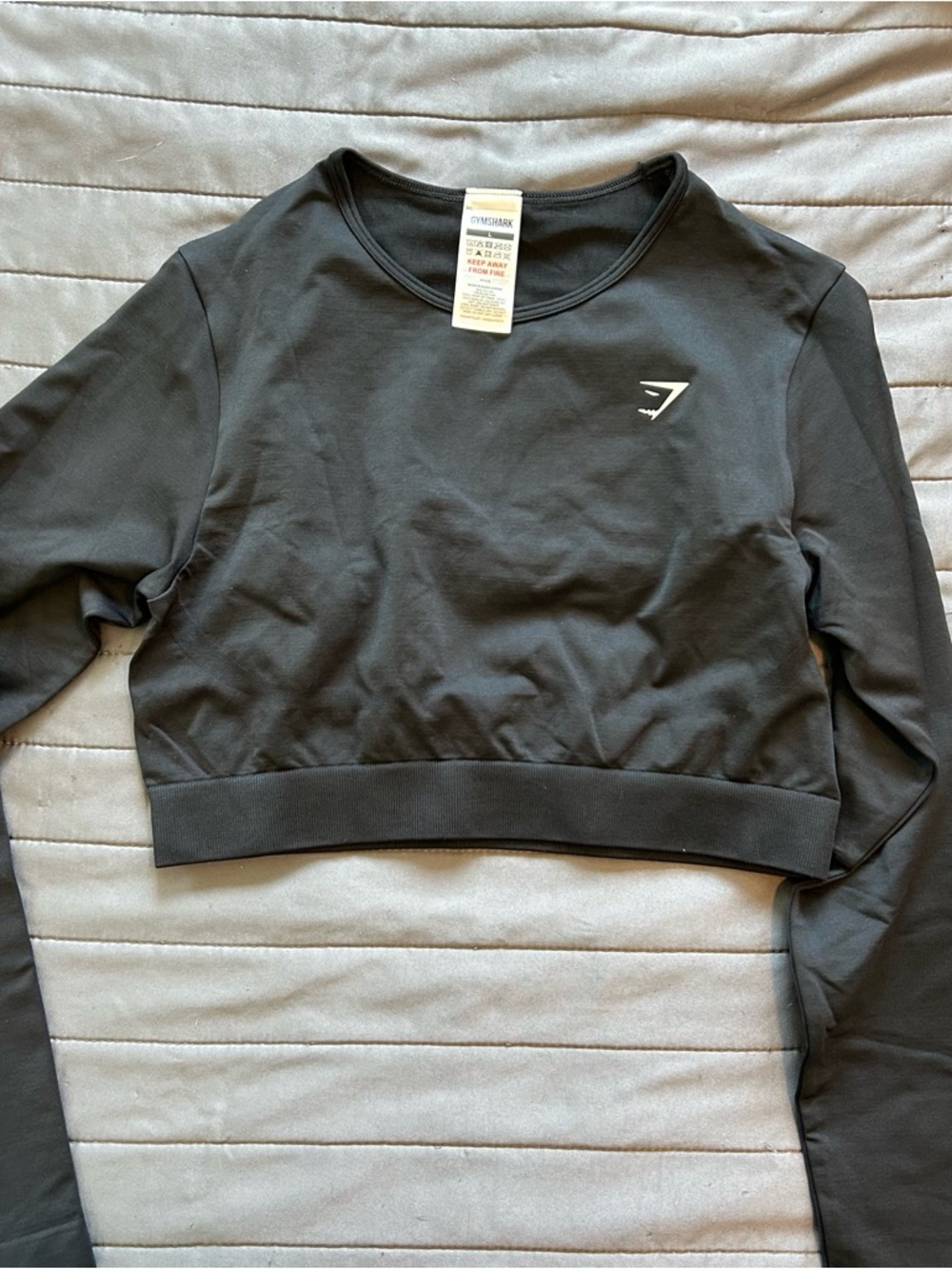 Gymshark EVERYDAY SEAMLESS LONG SLEEVE CROP TOP - Picture 2 of 4